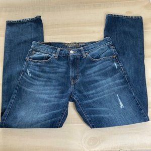 American Eagle 2014 Distressed Original Straight Denim Jeans - Size 32/34